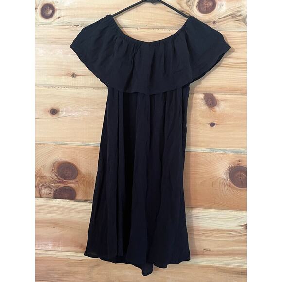 Mossimo Women's little black dress ruffle top. Size XS. casual beach wedding - Picture 2 of 6